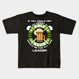 Golfing is Best with Beer Kids T-Shirt